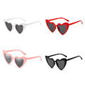 Pikkukuva 5 / 7: Uudet Naisten Sexy Eye Love Heart aurinkolasit Retro Big Frame Perso Red