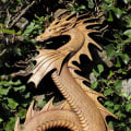 Miniatyrbilde 7 av 8: Harpiks Drage Statuer Drage Figurer Kunst Hage Dekor Sculp A
