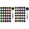 Miniatyrbilde 4 av 8: 30 stk/sett Profesjonell Dart Flights Dart Wing Plast 30pcs E