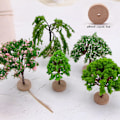 Pikkukuva 3 / 5: 1 kpl Mini Tree Fairy Garden Decorations -nukkekodin miniatyyrejä A3