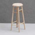 Miniatyrbilde 8 av 8: 1:12 Dukkehus Miniatyr høy krakk Barkrakk Rund krakk modell Apricot