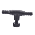 Miniatyrbilde 8 av 8: 3/10 stk fisketank luftledningskontrollregulatorventil akvarium Black 3PCS