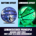 Miniatyrbillede 1 af 8: Night Glow Basketball Pu Blødt Læder Udendørs Anti Slip Basketb Starry sky color Number 7 ball