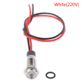 Miniatyrbillede 1 af 5: P67 Vandtæt 6 mm LED-advarselslampe i metal 14(White 220V)
