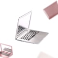 Miniatyrbild 6 av 8: Mini Makeup Mirror Notebook bok Silver White Cosmetic Mirror D Rose Gold