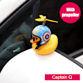 Miniatyrbilde 1 av 7: Liten gul and bil ornamenter motorsykkel vindjakke and bil Captain Q Vibration light+strap