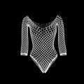 Miniatyrbillede 1 af 5: Sexet Bodystocking Kvinder Sexede Tights Nattøj Fishnet Jumpsuits White