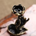 Miniatyrbillede 3 af 8: Ren kobber tilbagestrømning røgelse Buddha hånd lotus messing røgelse fr