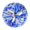 Miniatyrbillede 1 af 8: 1 stk. Dobbelt Hul Håndtag Cheerleader Pom Poms Metallic St A8