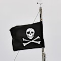 Miniatyrbilde 1 av 5: 10stk og Crossbones Jolly Roger Pirates Håndflagg 21x14cm 10pcs 14*21cm