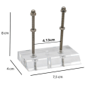 Miniatyrbillede 7 af 7: Skateboard Vægmontering Deck Display Luksus Skateboard Opbevaring Ho Transparent