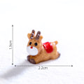 Miniatyrbilde 1 av 8: Mini Julepynt Pepperkake Mann Snømann Mikrolandskap A11