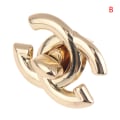 Miniatyrbilde 1 av 8: Metalllås Turn Lock Twist Locks for DIY Handbag Craft Bag Pur B