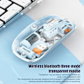 Miniatyrbild 2 av 8: M233Transparent Magnetic Mouse Trippelläge 2.4G Bluetooth Compa Orange A9