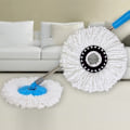 Miniatyrbilde 4 av 6: Roterende rund 16mm moppehode mikrofiberklut moppeklut erstatning