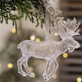 Miniatyrbilde 8 av 8: Julepynt Hengepynt Akryl Elg Krystall Sko Ornamenter B