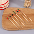 Miniatyrbillede 7 af 8: 100 stk 12 cm bambus tandstikker Pick Buffet Cupcake Frugt Fork De A