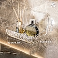 Miniatyrbillede 1 af 8: Badeværelse Transparent Hyldestativ Vægmonteret håndvask No-punch A