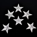 Pikkukuva 4 / 8: 10 kpl Silver Stars Brodeeratut merkit, silitettävät laastarit Motif App