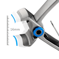 Miniatyrbillede 8 af 8: Negleklipper i rustfrit stål Finger Toe ter Trimmer & File Mani Silver