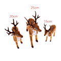 Miniatyrbillede 5 af 8: Jul Simulering Plys Rensdyr Xmas Elg Plys LEGETØJ nytår 25cm