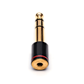 Miniatyrbilde 5 av 5: 6,35 mm 1/4 hann til 3,5 mm 1/8 kvinnelig stereohodetelefonadapter o