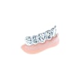 Miniatyrbillede 5 af 8: 1 stk. Bling Grillz   Bulk Halloween Fødselsdagsfest Guld Sølv