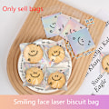 Miniatyrbillede 2 af 8: 100 stk Snowflake Crisp Cookie emballagepose Selvklæbende pose B 100pcs