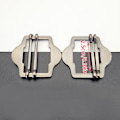 Miniatyrbilde 6 av 8: 3PCS Metall Dobbel Pin Spenne Elastisk Justering Rektangel Spenne A4