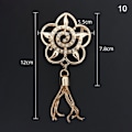 Miniatyrbillede 1 af 8: Udsøgt Metal Spænde Pung Hat Decor Med Tassel DIY læder 10