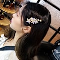Miniatyrbilde 4 av 8: Rhinestone Pentagram Hårklemmer Dame Styling Hårklemmer Glitte A2