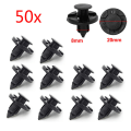 Miniatyrbillede 1 af 7: 50 stk/sæt 8mm hul plastnitter Fastener Push Clips