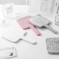 Miniatyrbilde 3 av 8: 1 STK Firkantet håndholdt speil Stor dame Dame Makeup Beauty Cos 04