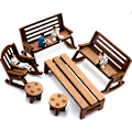 Miniatyrbilde 2 av 8: 1/12 Dukkehus Minibordstol Dukkehusmøblertilbehør A3