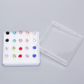 Miniatyrbilde 7 av 8: 20 par sett Rhinestone Crystal Stud øredobber 2mm