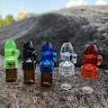 Miniatyrbilde 4 av 5: 53mm/67mm/82mm glassflasker pillebokseske Bærbar pilleholder 53mm