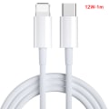 Miniatyrbilde 1 av 8: Type C Hurtigkabel PD 20W Hurtigladelader Ledningsledning Data Ca 12W 1M