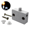 Miniatyrbilde 2 av 8: Garderobelysbryter Dør Touch Switch Automatisk belysning Cabi White