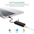 Miniatyrbillede 6 af 8: 3-porte USB 3.0 Gigabit Ethernet Lan RJ45 netværksadapterhub