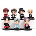 7 st/1 set Koreanska Bts Figurin Samling Medlemmar Handgjorda Bordsdekorationer Dockor
