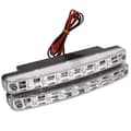 Nyeste 2 stk. høykvalitets superhvite 8 LED kjørelys 12V DC frontlys universell parkering