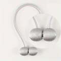 Miniatyrbild 4 av 5: Magnetiska gardinomtag - Silver 2-pack