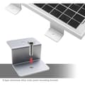 Miniatyrbilde 2 av 5: Z-Type solcellepanel monteringsbrakettsett med muttere og bolter, 1 hull