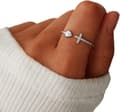 Til min datter - Jeg tror på dig ring legering ring justerbare åbne ringe til fine smykker