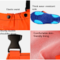 Miniatyrbild 2 av 2: Barnvadarbyxor PVC Läderbyxor Helkropp Fiske Kläder Havsfiske Vattentäta Kläder Barn Vatten Vadarbyxor Orange Orange 32/33