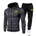 Miniatyrbild 1 av 7: 2023 Mode Träningsset för Män Hoodie Fitness Gym Kläder Herr Löparset Sportkläder Joggingbyxor Herr Träningsdräkt Vinterdräkt Sport Mörkgrå an Y Dark grey an Y XL