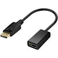 Pikkukuva 1 / 3: DisplayPort - HDMI-sovitin 4K äänellä, musta