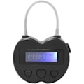Miniatyrbild 1 av 4: Tidslås LCD-skärm Time Lock Multifunktionell elektronisk timer för resor, vattentätt USB-uppladdningsbart temporärt timerhänglås