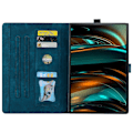 Miniatyrbilde 2 av 5: Lærfutteral for Samsung Galaxy Tab A9+ med kattemotiv-XF9-