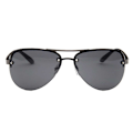 Miniatyrbillede 2 af 3: Moderne Sorte Pilotbriller Aviator Solbriller Sort